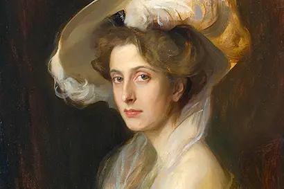 Portrait of Princess Louise of Battenberg (later Mountbatten) by Philip de László, 1907.