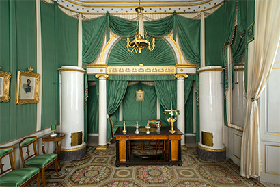 Rosersbergs slott Karl XIV Johans sängkammare Empire Karl Johan-stil