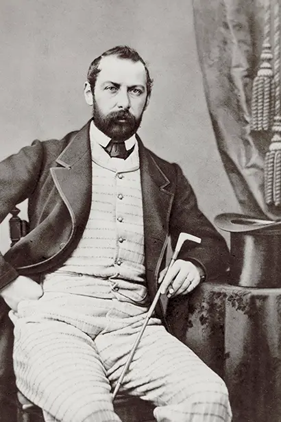 Kung Karl XV, fotograferad  i mitten av 1860-talet.